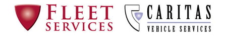 The dual Fleet Services and Caritas Vehicle Services logo